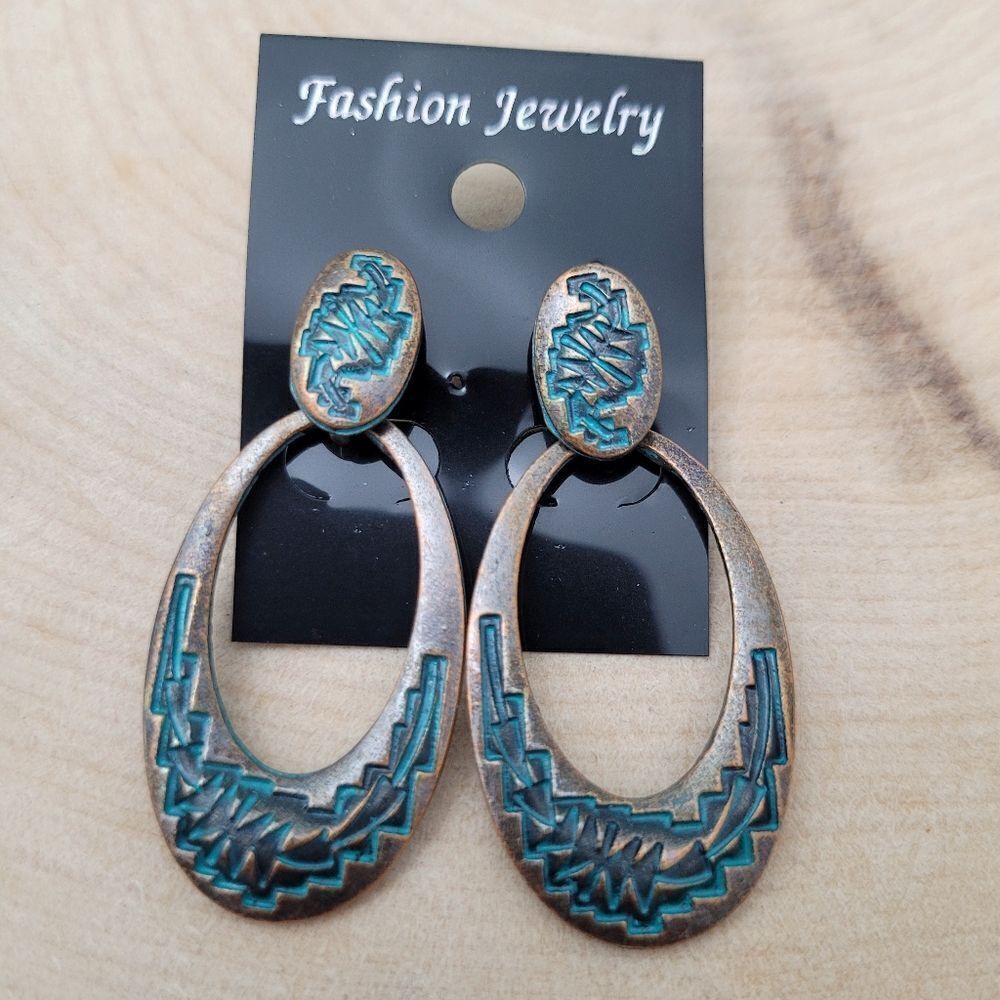 2/$20 Brand New Bohemian Turquoise Blue Fashion Earrings